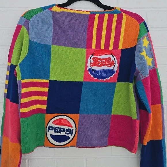 Vintage 1998 Michael Simon Pepsi-Cola Cardigan Size M Collectible - Picture 10 of 13